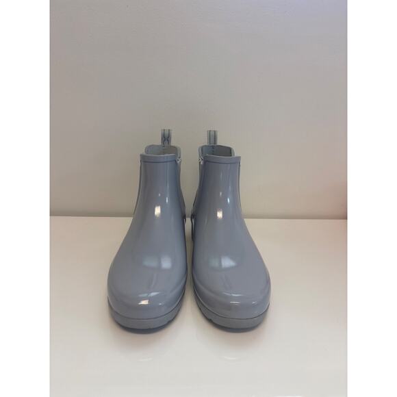 Hunter Original Refined Chelsea Womens Size 6 Boots Gloss Grey WFS1017RGL Fall - Picture 1 of 8